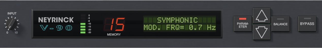 V-90 Symphonic plug-in detail panel